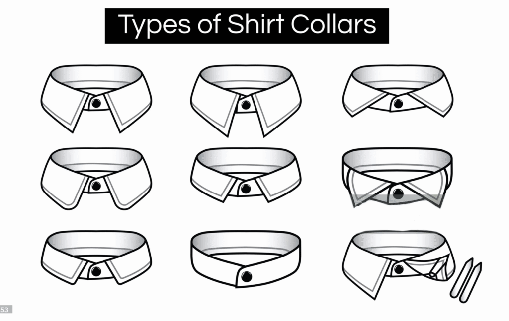 Kiểu cổ áo sơ mi công sở