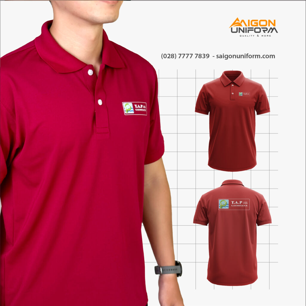 Form áo thun đồng phục hiện đại 