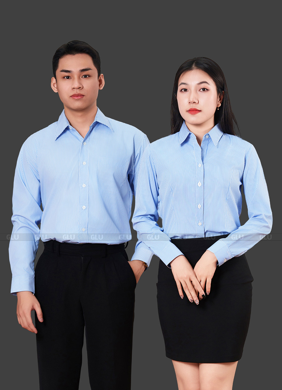 Form áo sơ mi đồng phục công sở