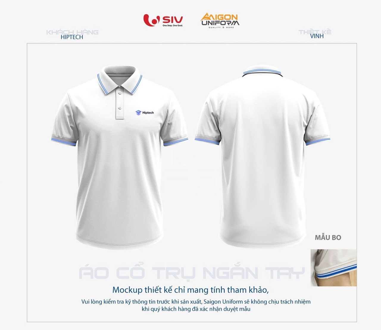 May áo thun đồng phục Hiptech