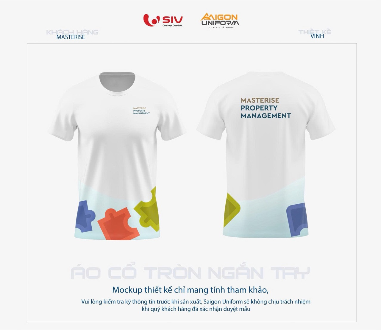May áo thun đồng phục Masterise