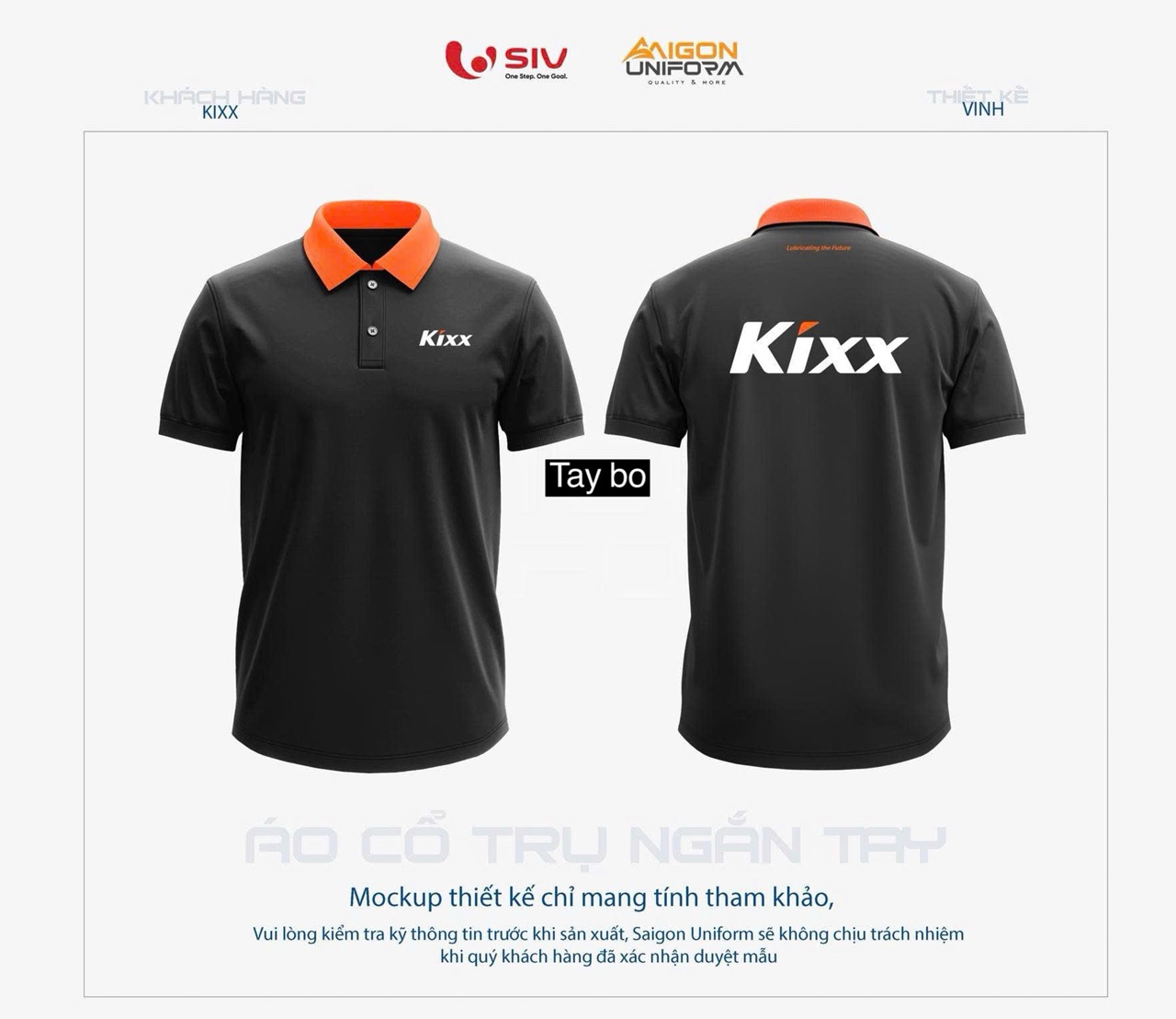 May áo thun đồng phục Kixx