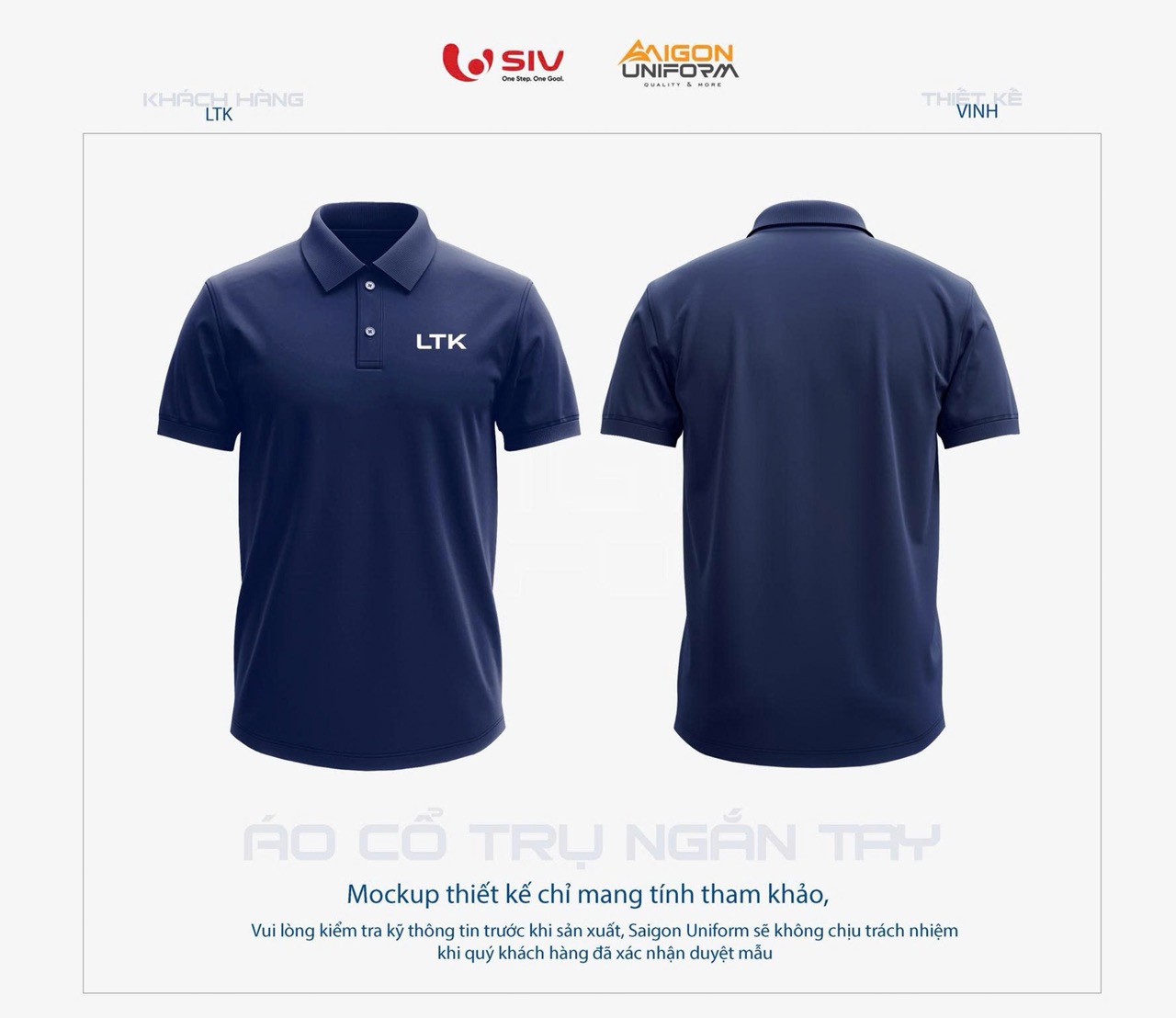 May áo thun đồng phục LTK