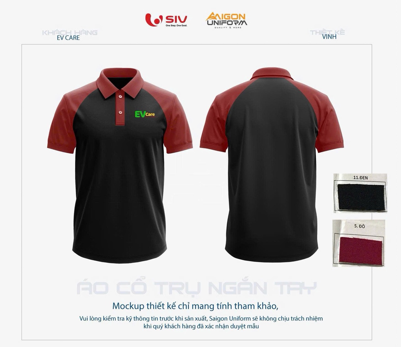 Áo thun đồng phục EV Care