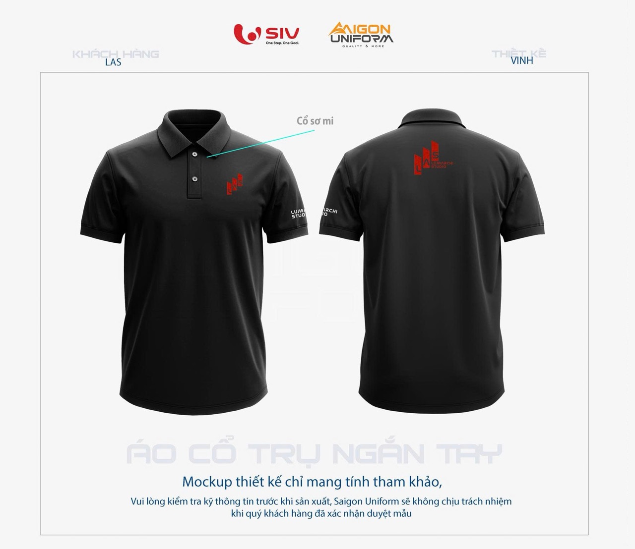 May áo thun đồng phục Lumarchi