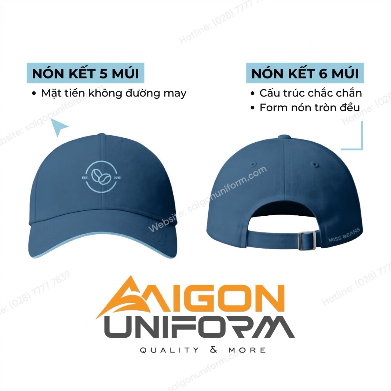 Nón lưỡi trai đồng phục