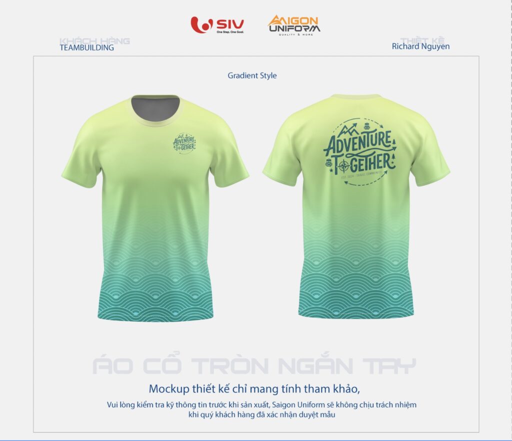 Mẫu áo thun team building đẹp 2026