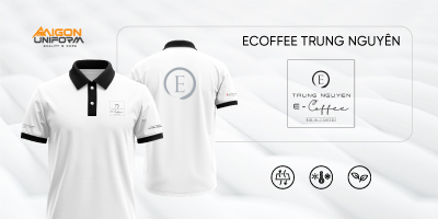 Sản xuất áo thun đồng phục E-Coffee Trung Nguyên