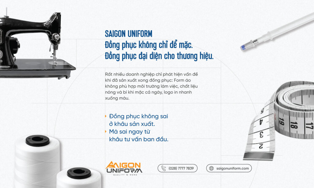May đồng phục Saigon Uniform
