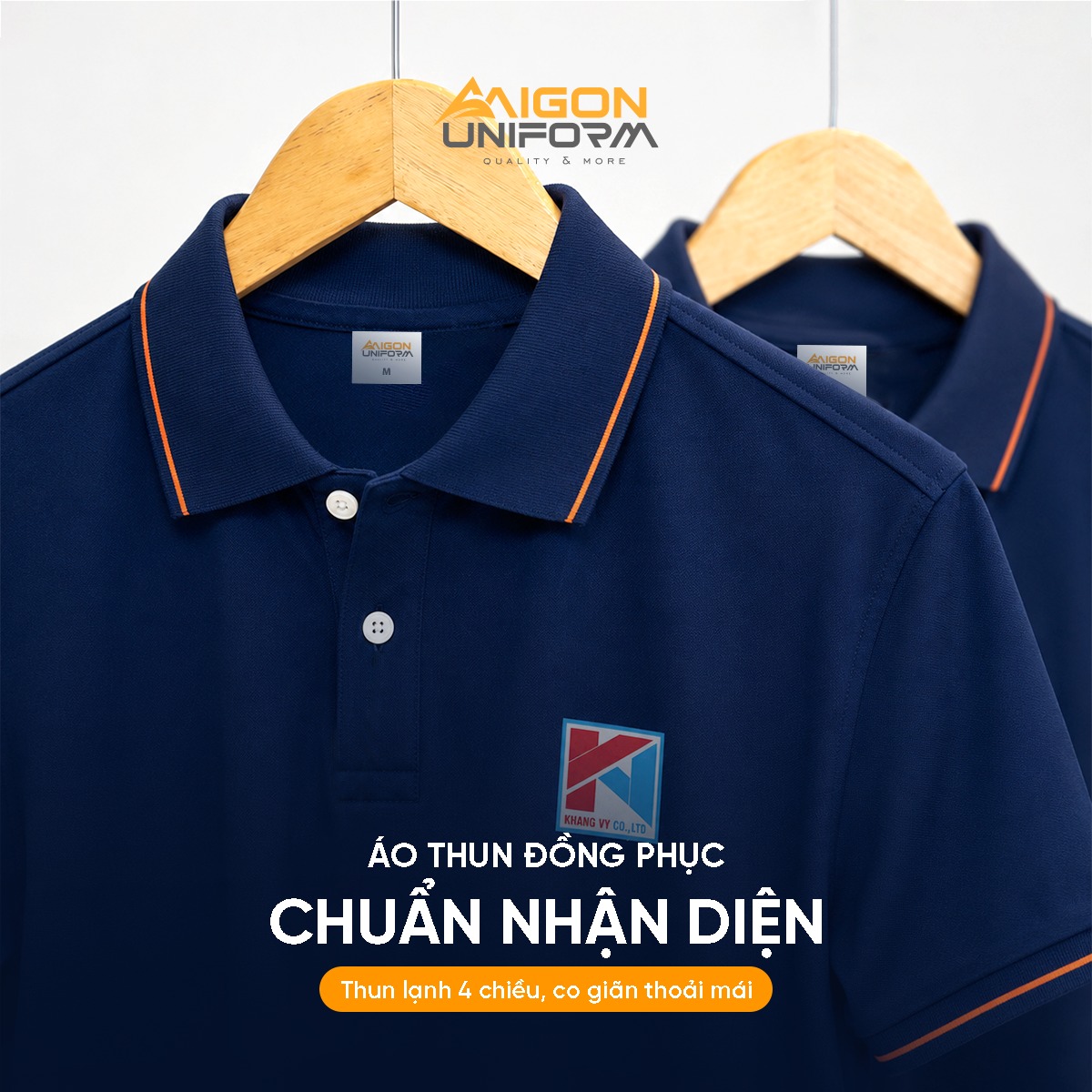 Sản xuất áo thun đồng phục Khang Vy