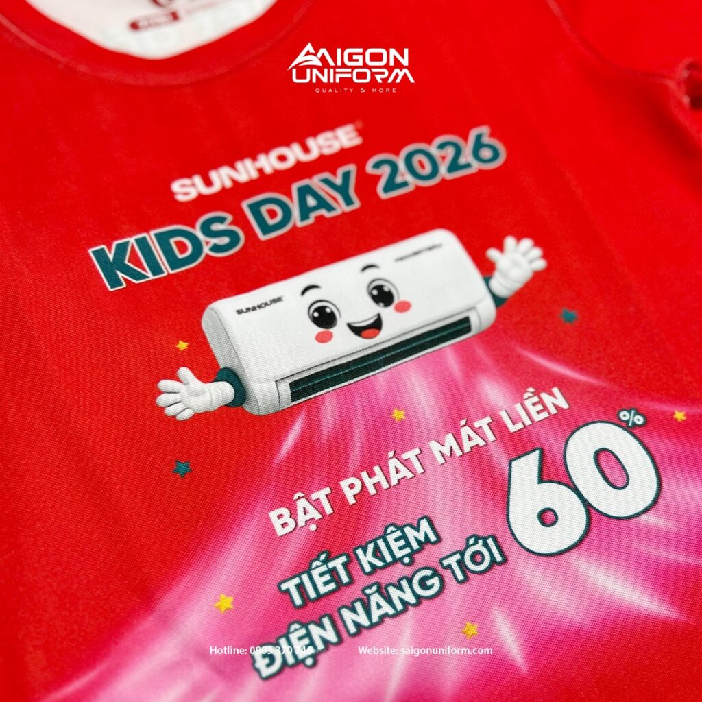 Áo thun sự kiện Sunhouse Kids Day 2026