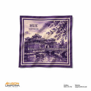 Khăn Bandana In Logo Du Lịch Huế