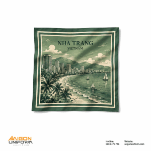 Khăn Bandana In Logo Du Lịch Nha Trang