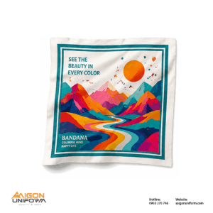 Khăn Bandana In Logo Nghệ Thuật “See The Beauty In Every Color”